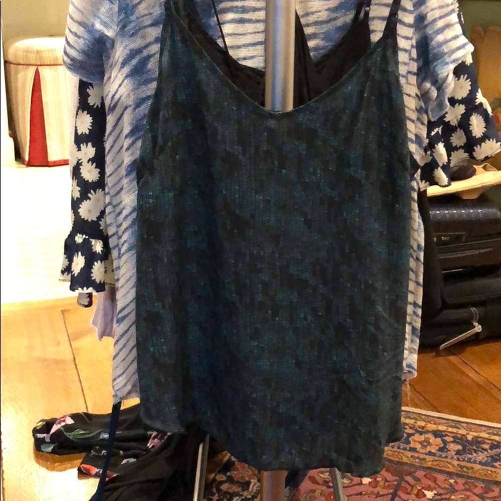 Sequin print wilfred tank